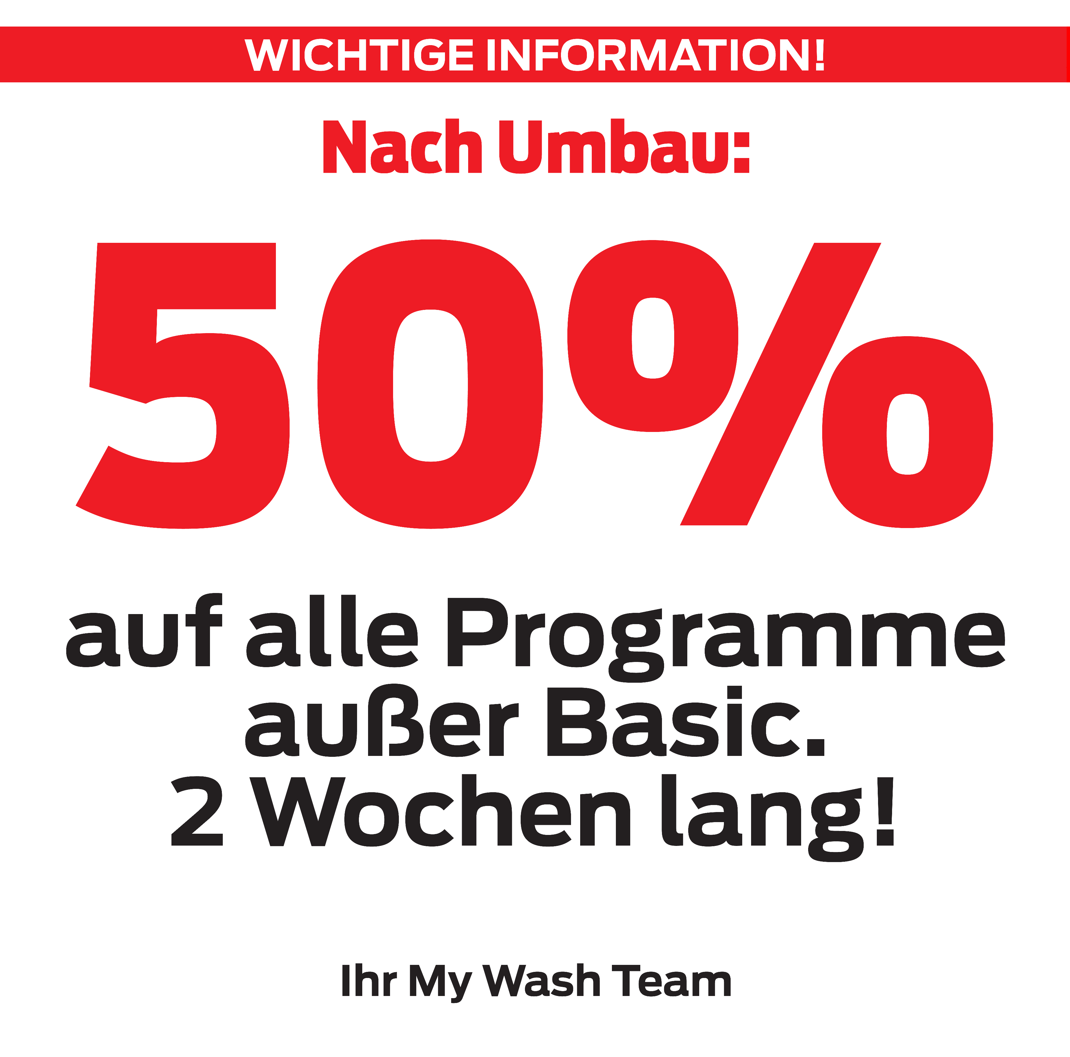 Plakat Umbau